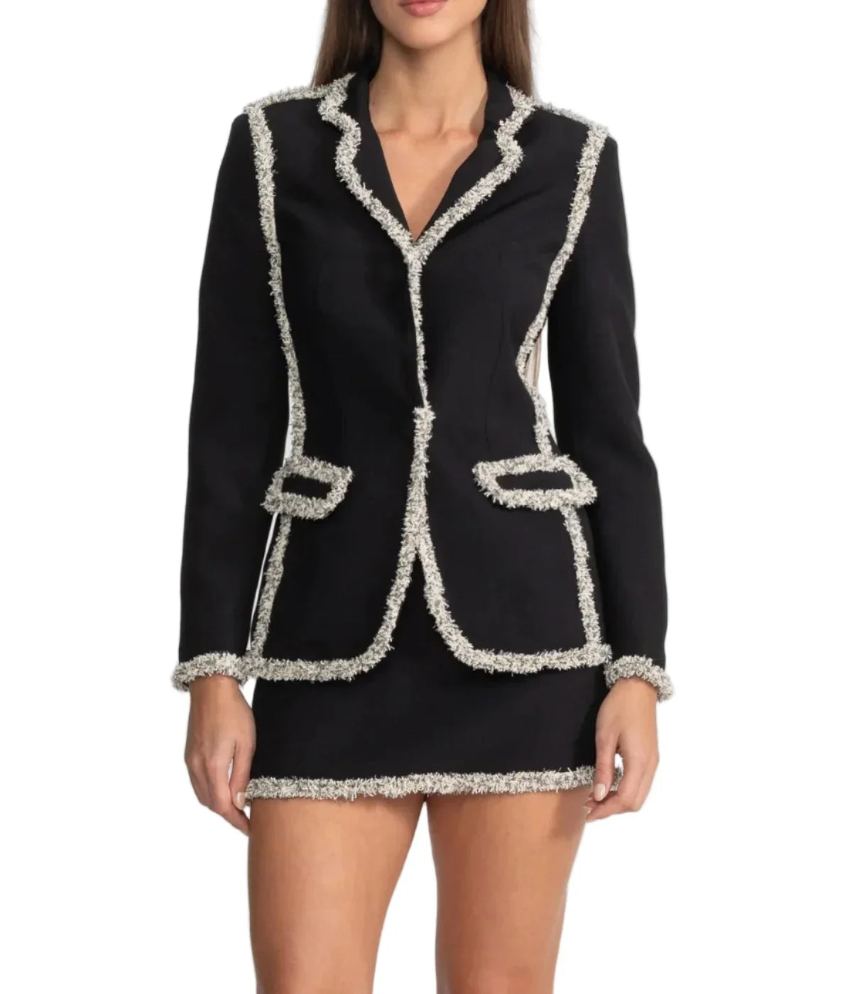 LUCA Tweed Sparkling Mini Bodycon Set