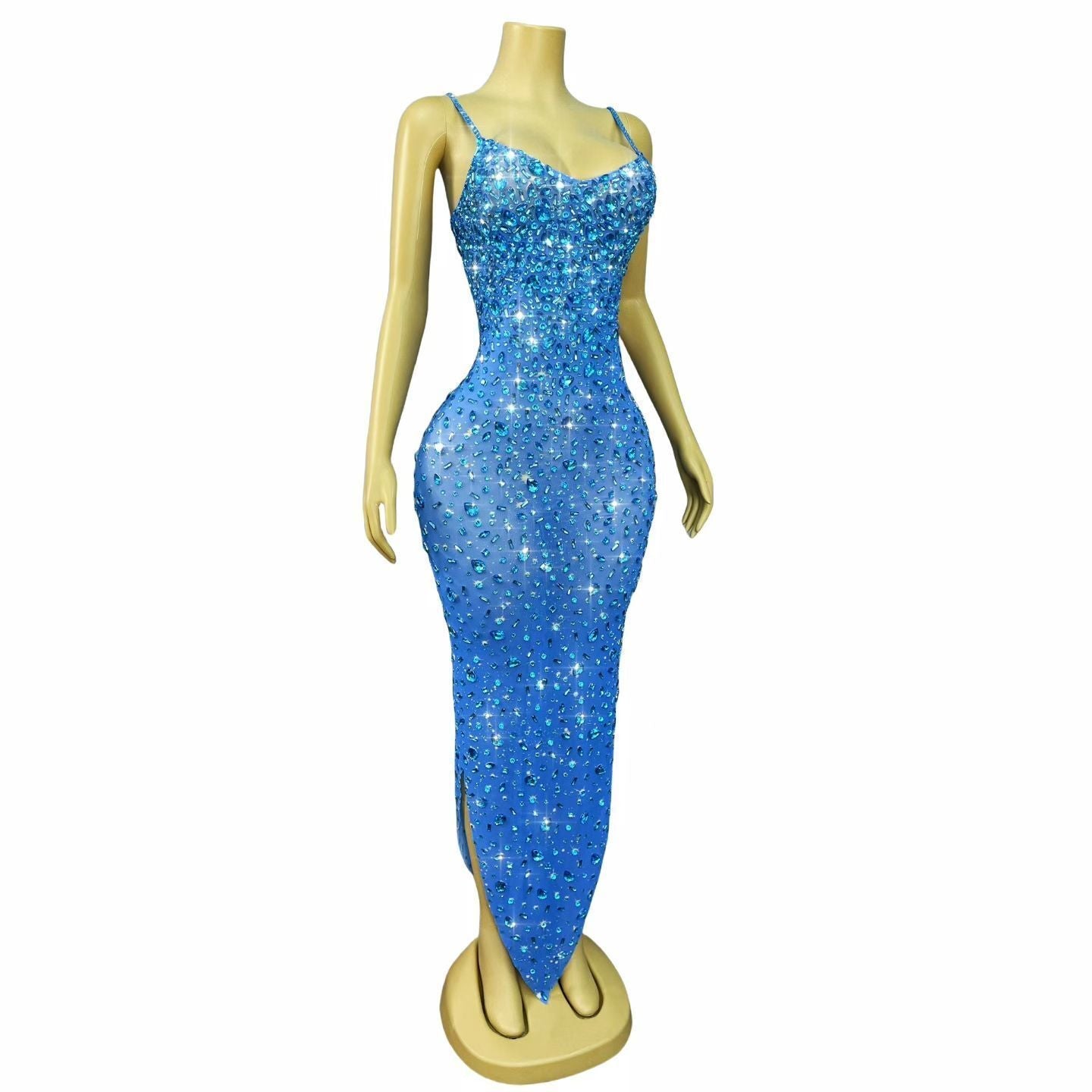 LUNARIA Crystal Gradient Mermaid Gown