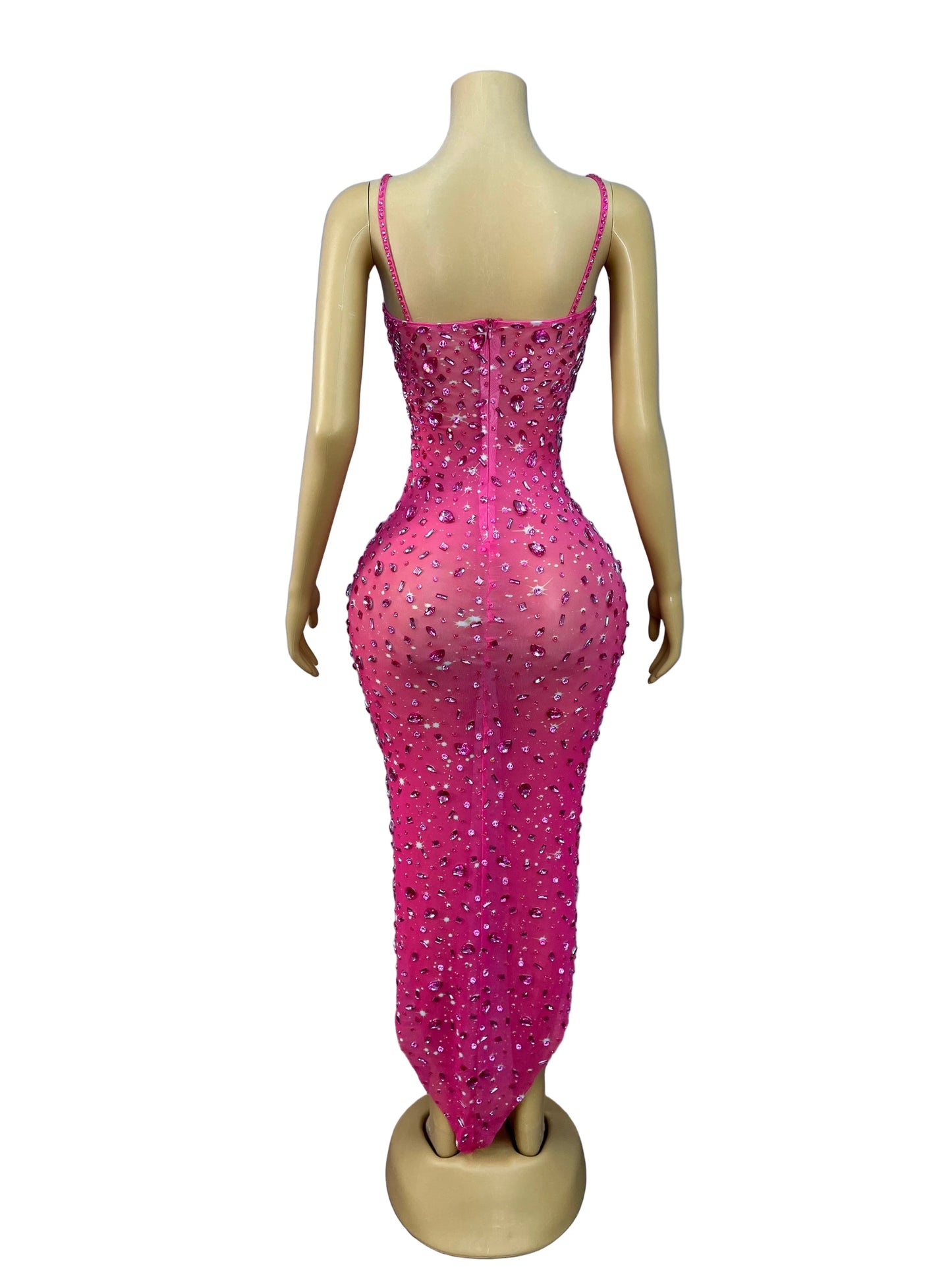 LUNARIA Crystal Gradient Mermaid Gown