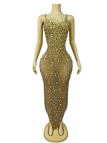 LUNARIA Crystal Gradient Mermaid Gown