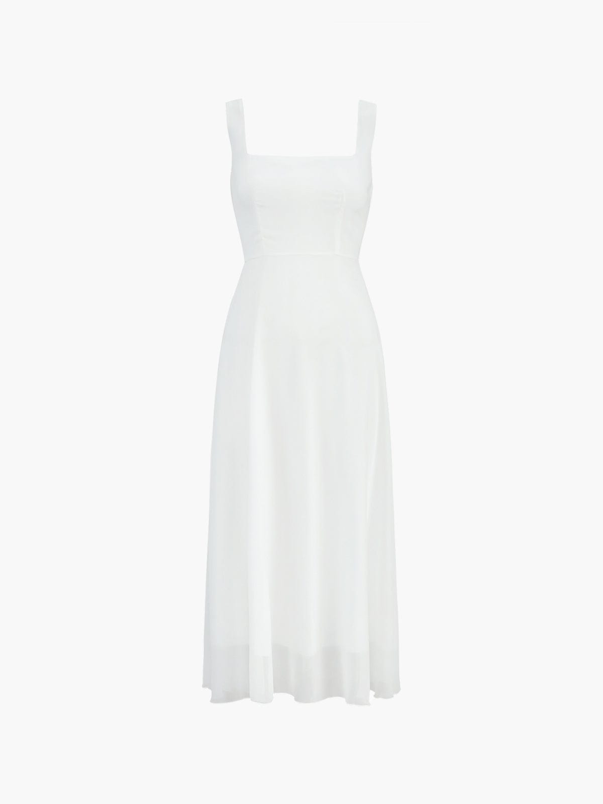 Aria | Women's Square Neck A-Line Midi Dress Summer Wedding