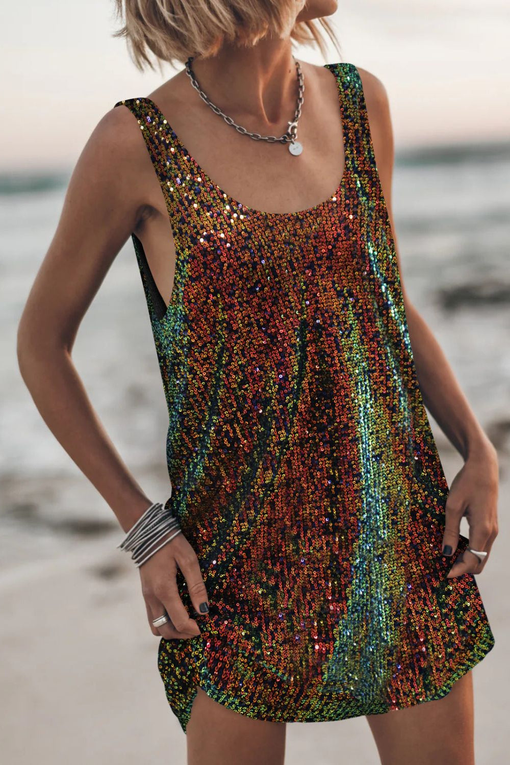 Sequin Mini Dress