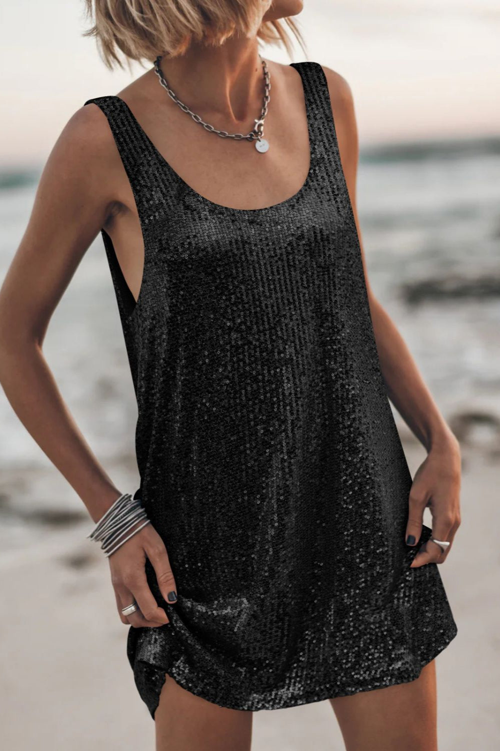 Sequin Mini Dress