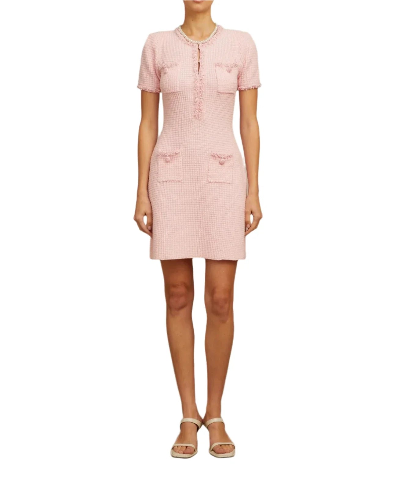 NINON BEADED KNIT MINI DRESS