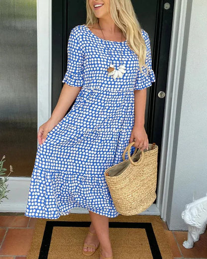 Michele™ | Relaxed Midi Dress With Dots