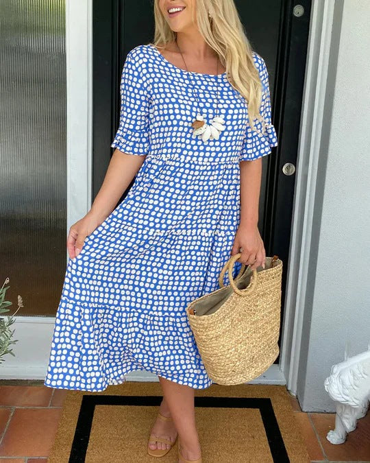 Michele™ | Relaxed Midi Dress With Dots