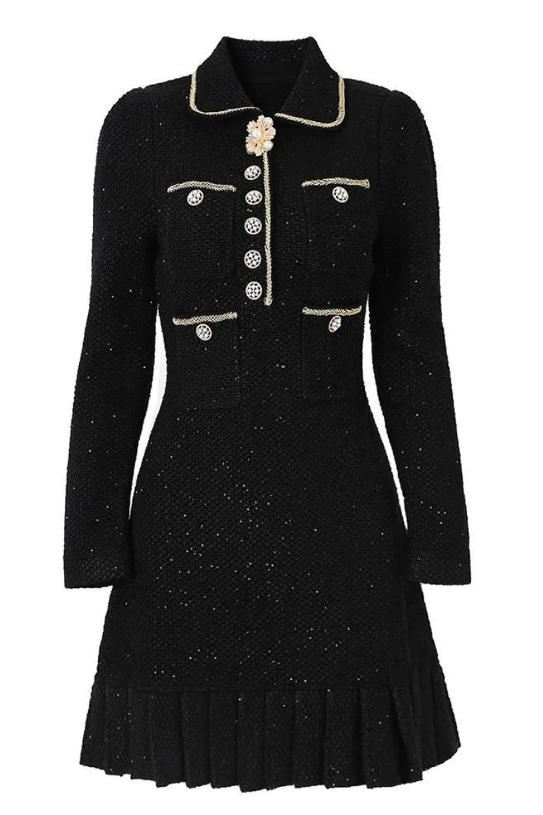 OLIMPIA Long Sleeve Classic Bodycon Dress