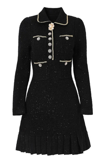 OLIMPIA Long Sleeve Classic Bodycon Dress