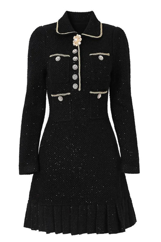 OLIMPIA Long Sleeve Classic Bodycon Dress