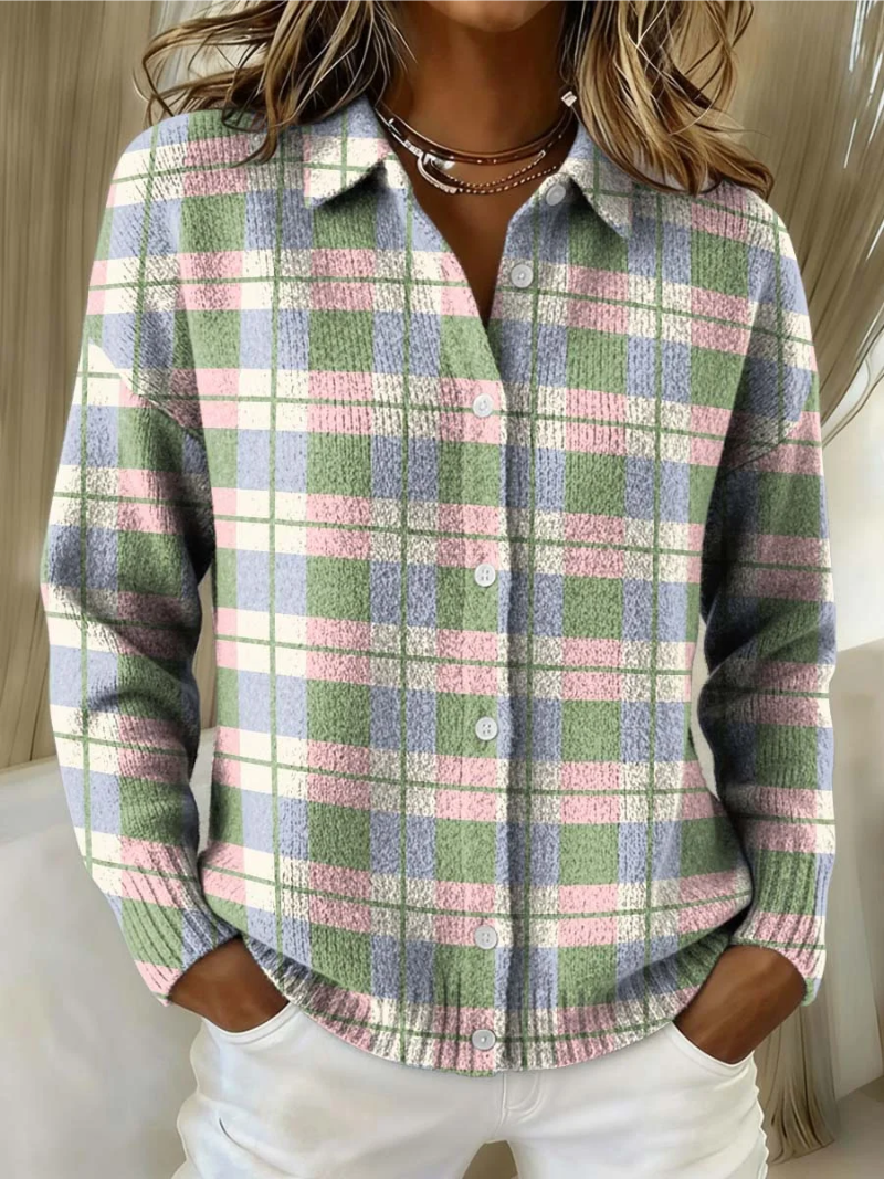 Mara™ | Stylish Checkered Blouse