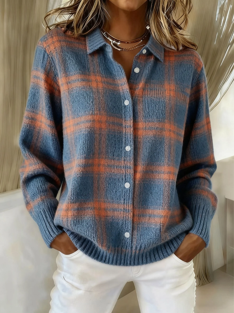 Maxine™ | Soft Blouse Checkered