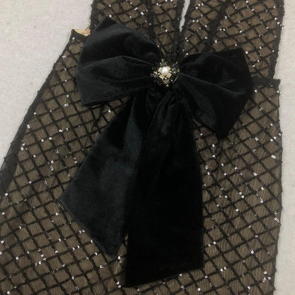 PALMA Black Sheer Lace Maxi Dress | Elegant Deep V Evening Gown