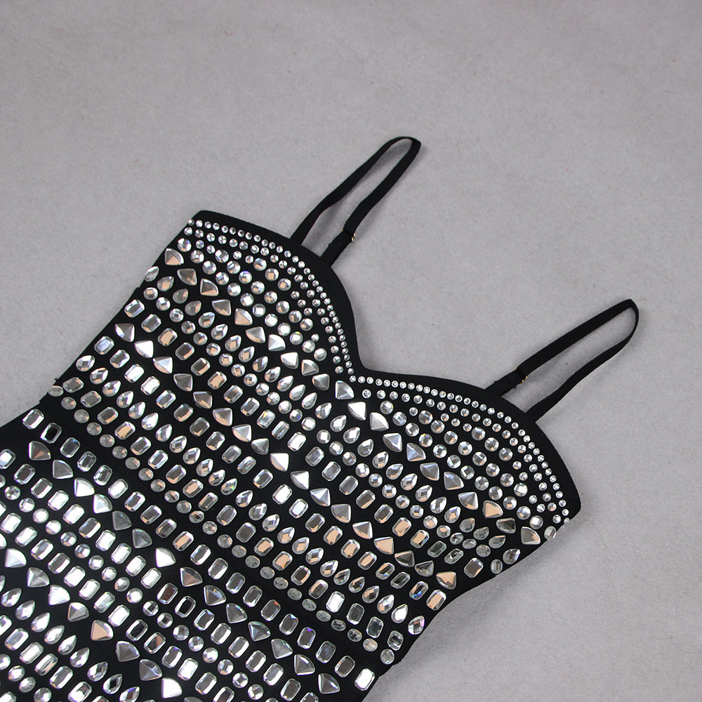 PAULA Crystals Bandage Mini DRESS