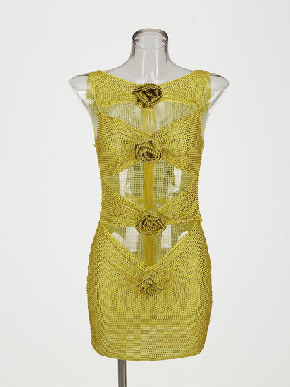 DORIS Cut Out Mini Bodycon Dress