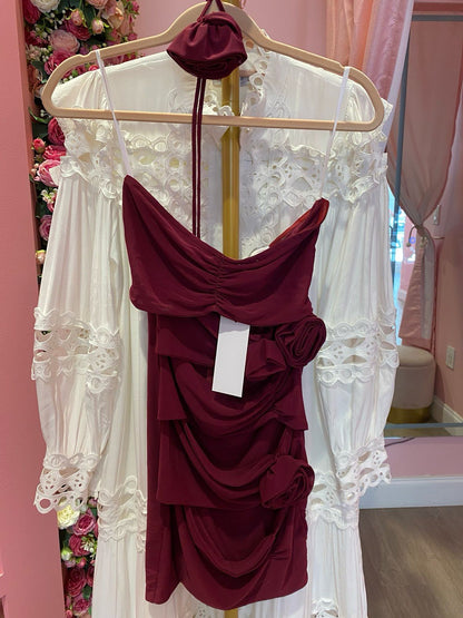 NEXT DAY DELIVERY FEDRA Sexy Flowers Bodycon Dress
