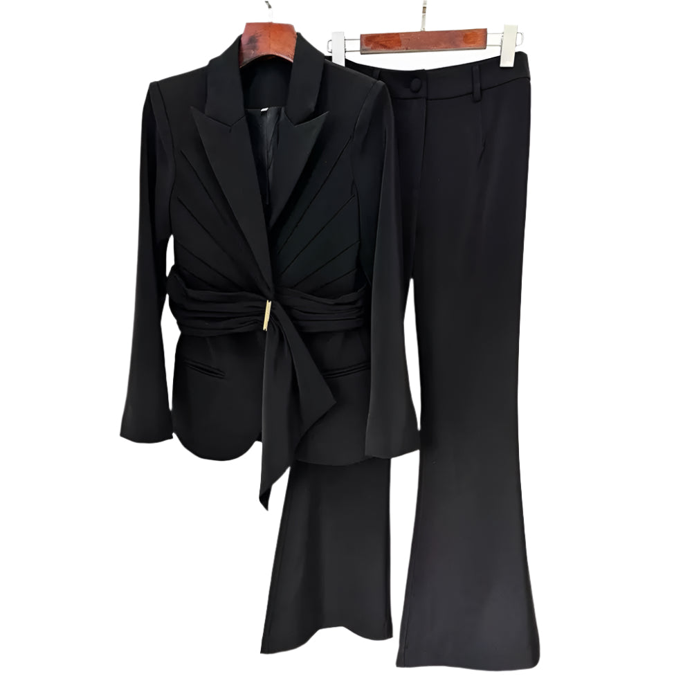 DREA Bodycon Suit BLACK