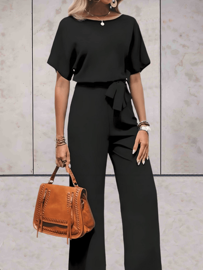 Cali | Women's Two Piece Set Short Sleeve Top Wide Leg Pants