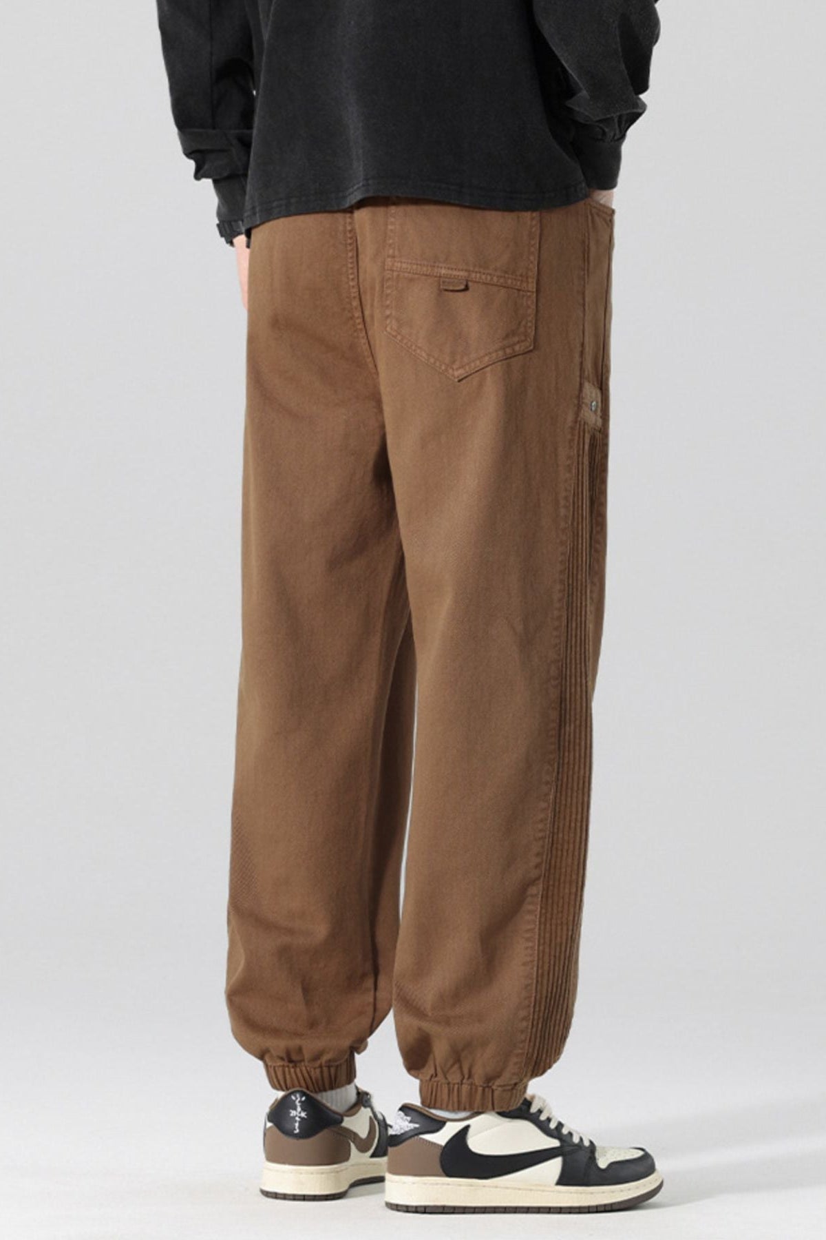 Men's Drawstring Cargo Joggers with Pockets
