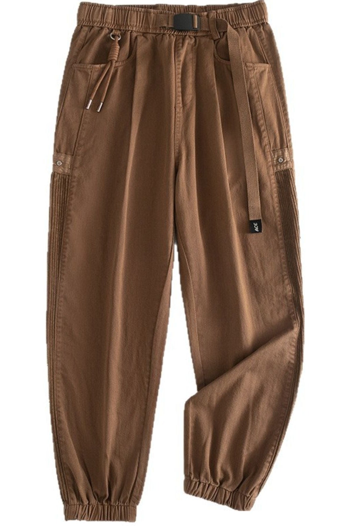 Men's Drawstring Cargo Joggers with Pockets