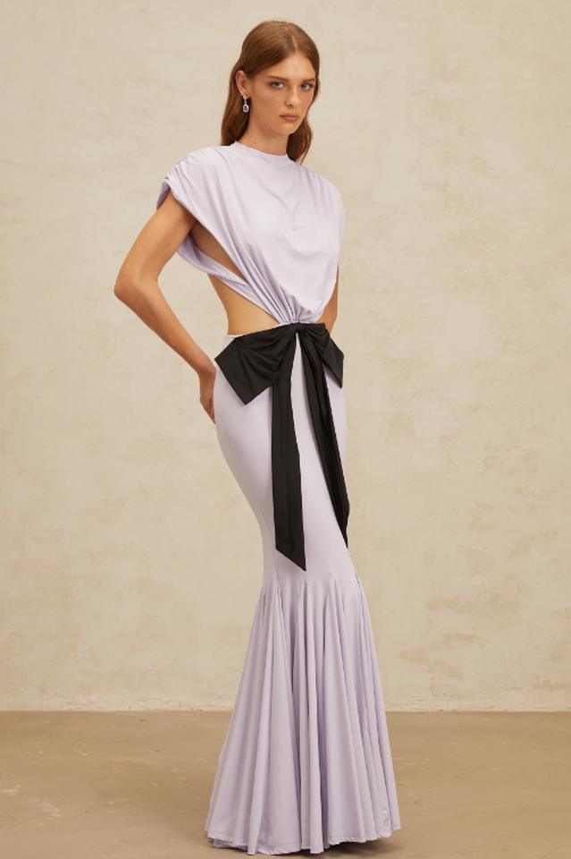 Manon Bowknot Cut-Out Maxi Dress