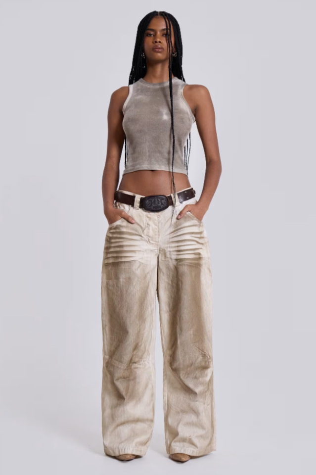 Sand Oil Wash Colossus Jeans