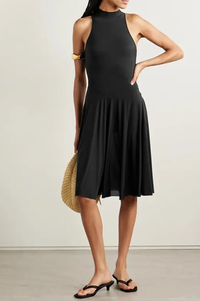 High Neck A Line Dress