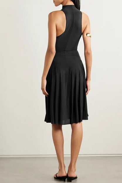 High Neck A Line Dress