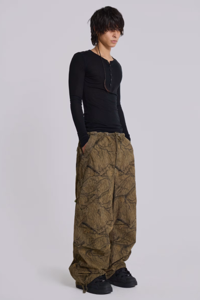 Forest Camo Parachute Pants
