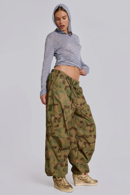 Forest Camo Parachute Pants