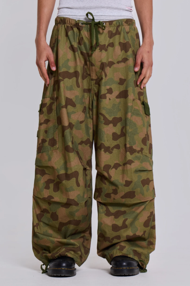 Forest Camo Parachute Pants