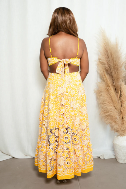 Michaelia Cut Out Halter Dress