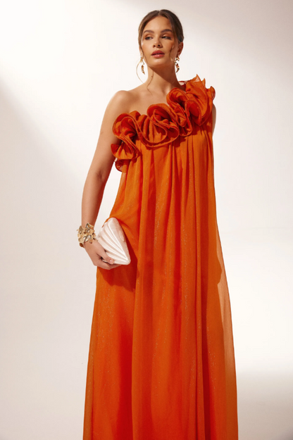 Hedda One Shoulder Floral Maxi Dress