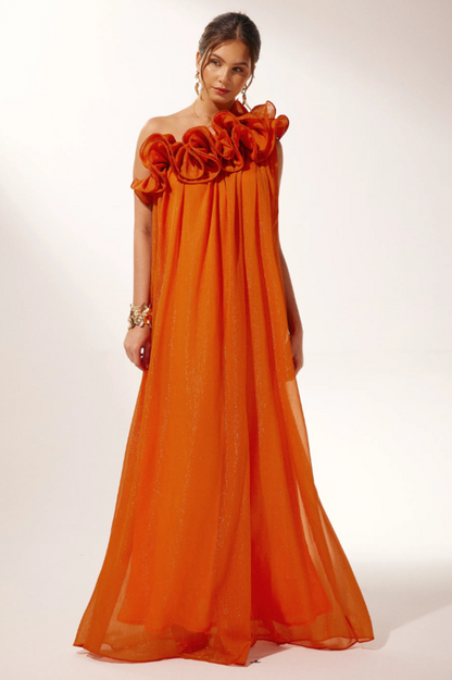 Hedda One Shoulder Floral Maxi Dress