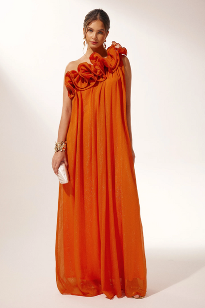 Hedda One Shoulder Floral Maxi Dress