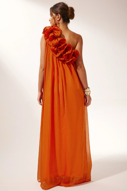 Hedda One Shoulder Floral Maxi Dress