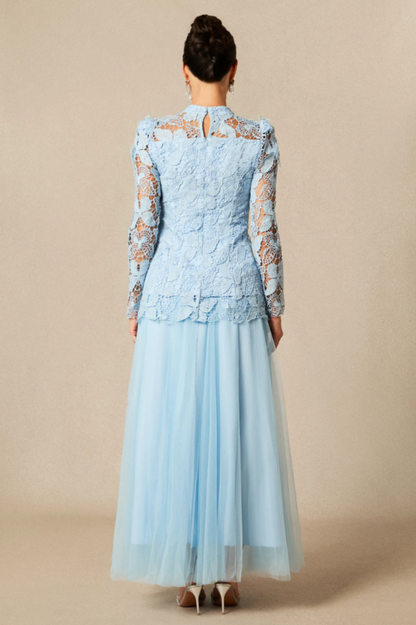 Elizabeth Butterfly Embroidered Lace Set