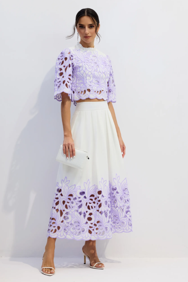 Kelly Floral Embroidered Set