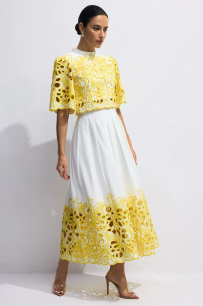 Kelly Floral Embroidered Set