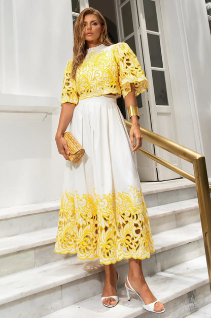 Kelly Floral Embroidered Set