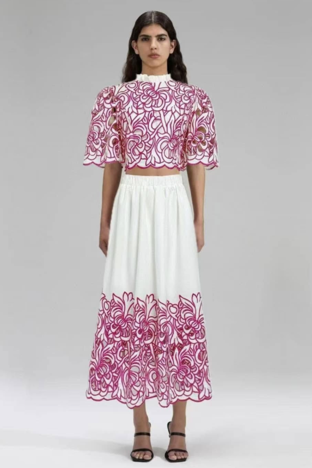 Kelly Floral Embroidered Set