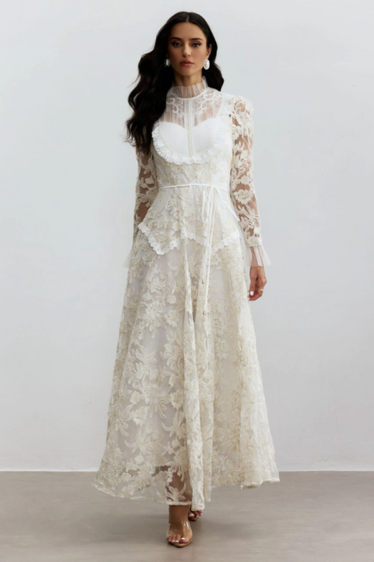 Alice Floral Lace Maxi Dress