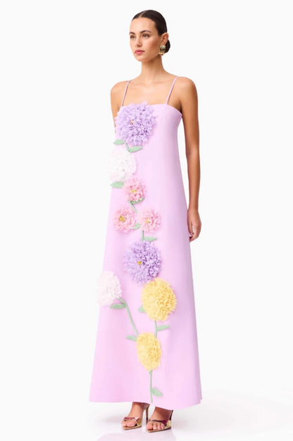 Louisa Floral Applique Maxi Dress