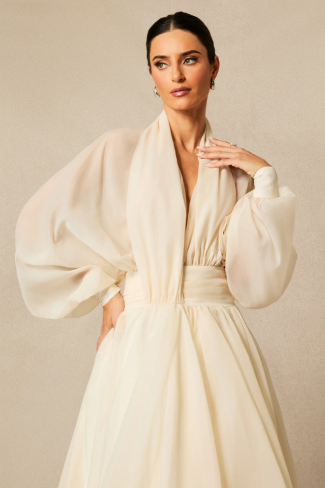 Lilly Puff Sleeve Maxi Dress