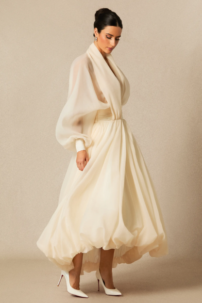 Lilly Puff Sleeve Maxi Dress