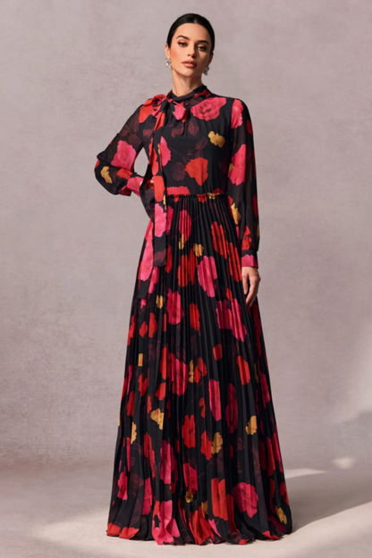 Adela Floral Printed Maxi Dress