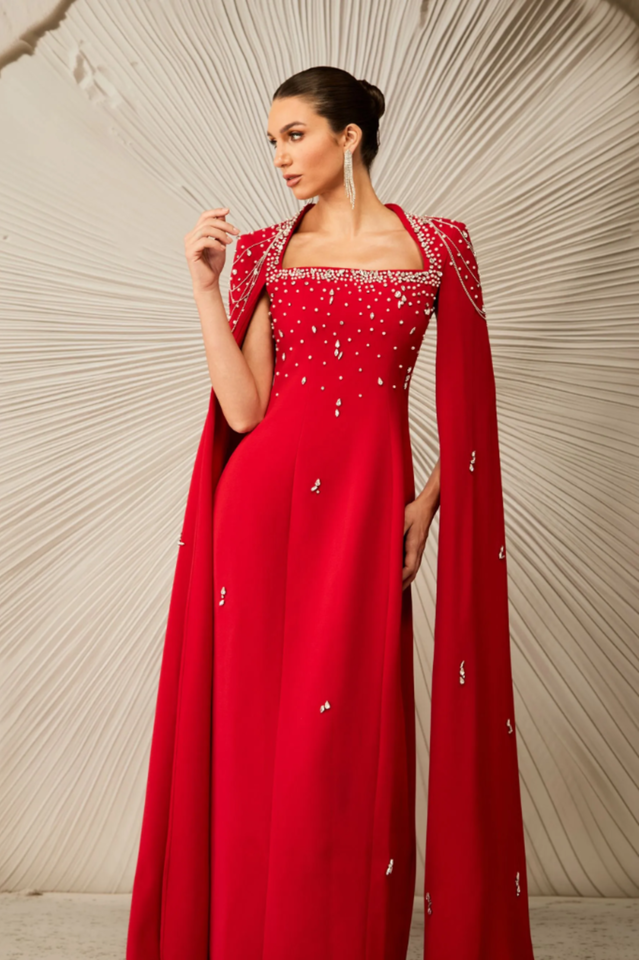 Diana Crystal Embellished Maxi Dress