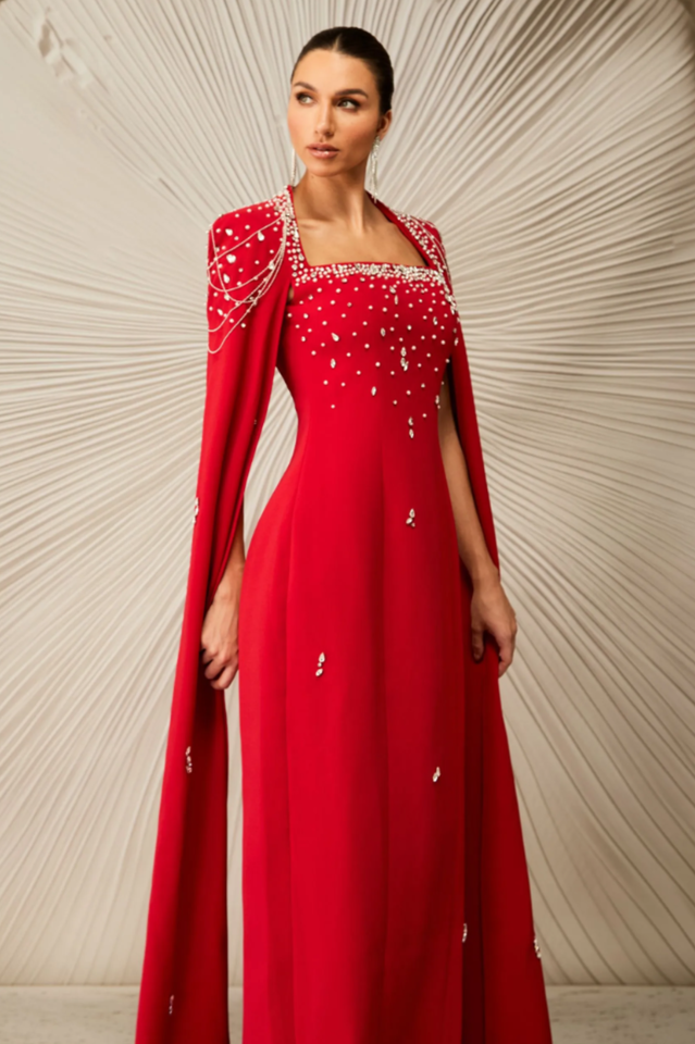 Diana Crystal Embellished Maxi Dress