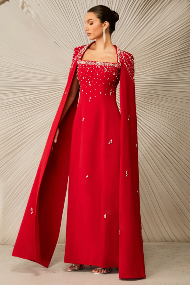 Diana Crystal Embellished Maxi Dress