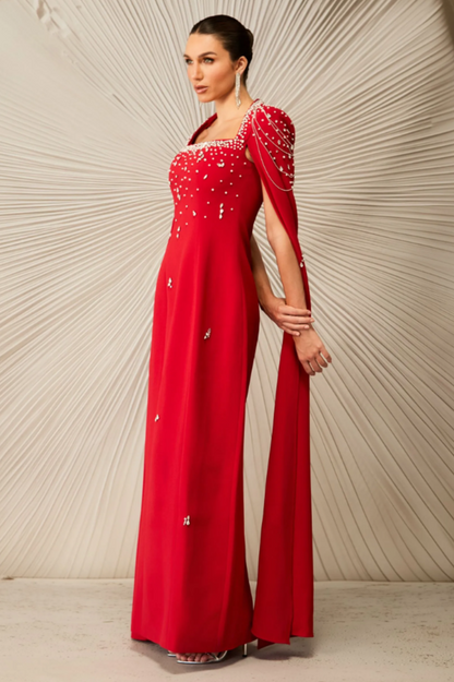 Diana Crystal Embellished Maxi Dress