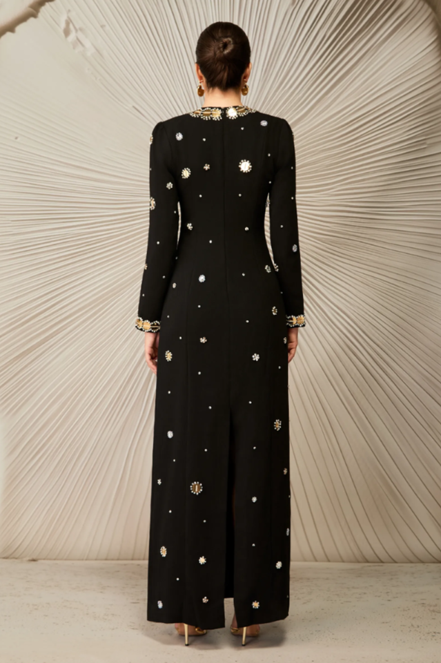 Lauryn Crystal Embellished Maxi Dress